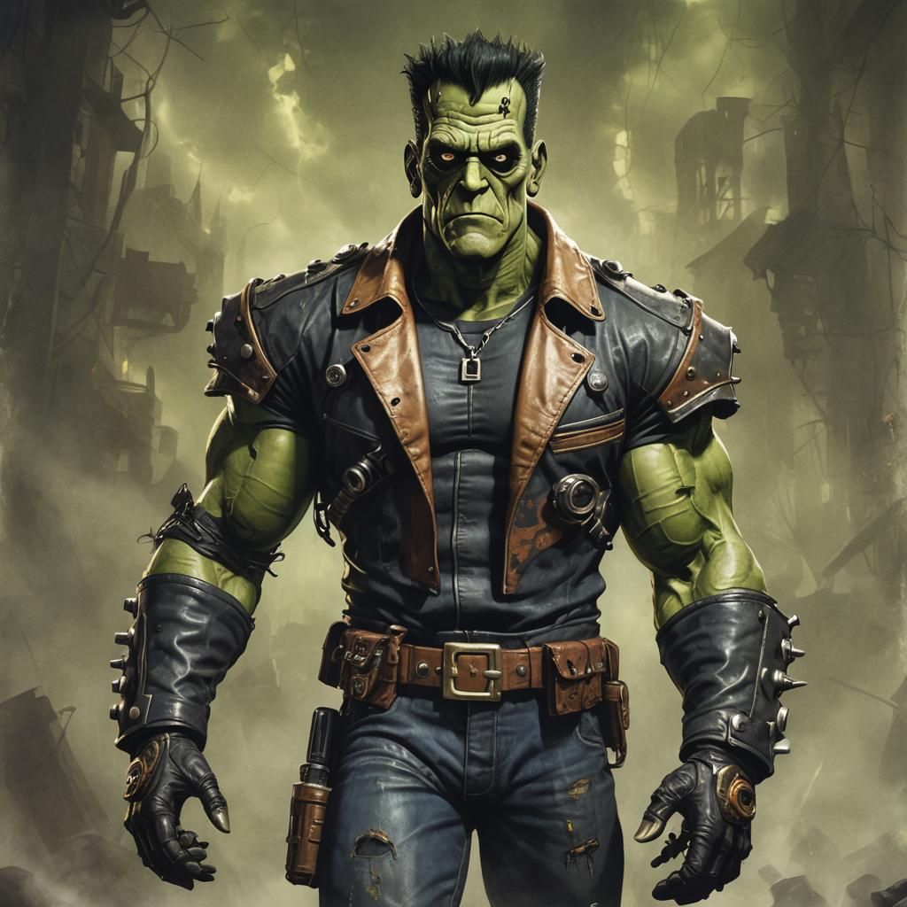 Frankenstein as Duke Nukem: Digital Art Mashup