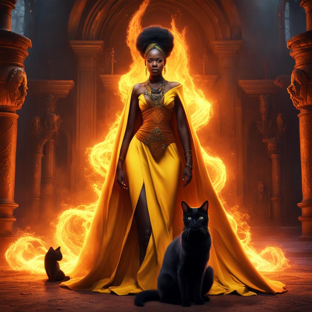 Fire Witch Goddess who cannot be consumed by flames, for SHE IS FIRE