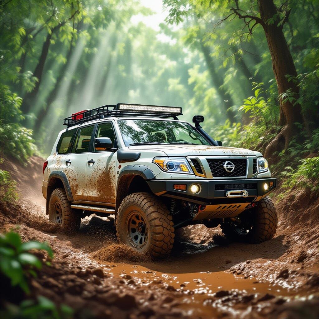 Nissan Patrol 4x4 Mud Climb Concept Art