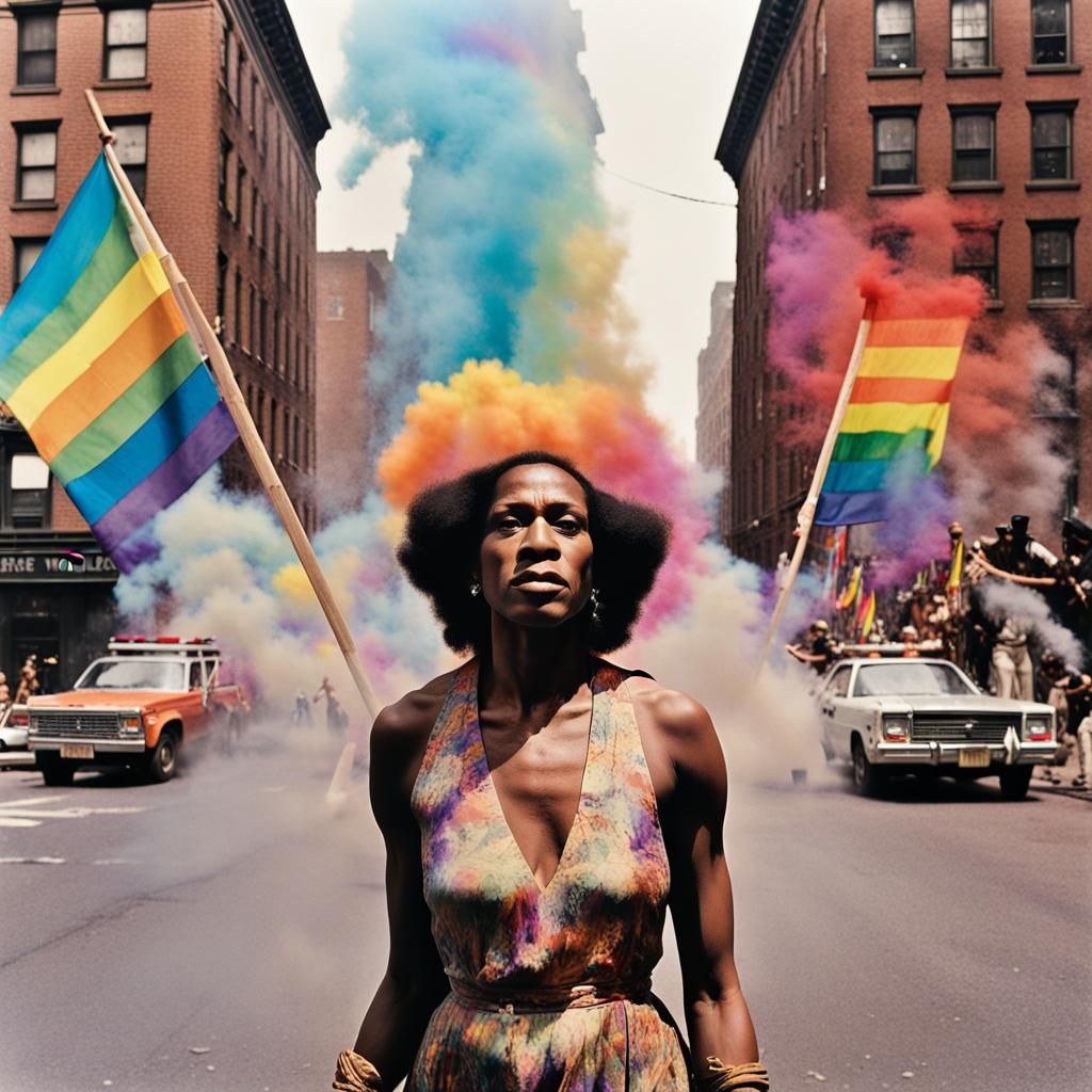Marsha P. Johnson: Stonewall Riots Double Exposure