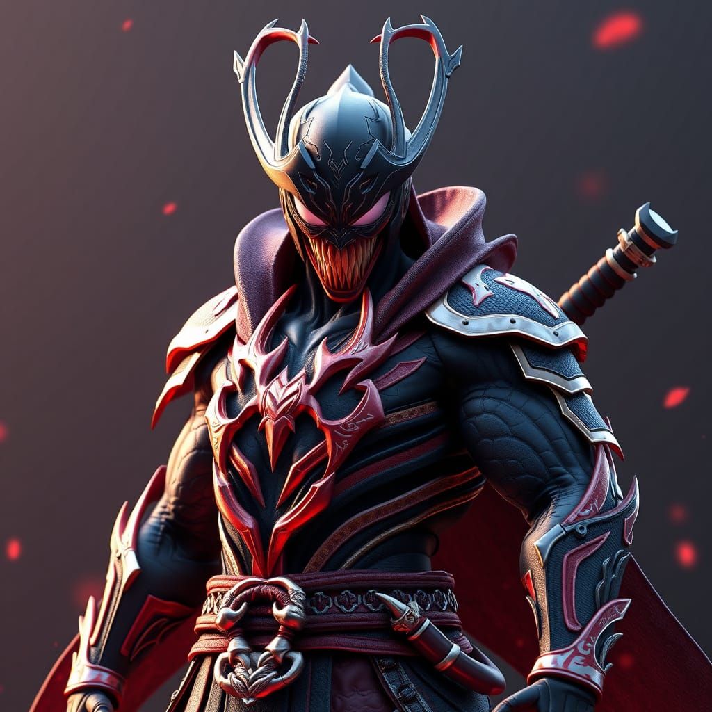 Venom as Honor-Driven Samurai