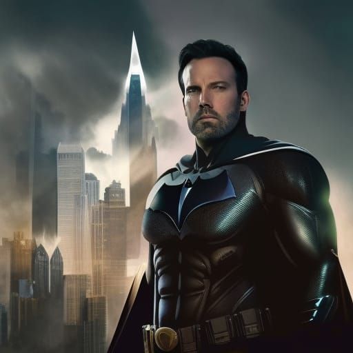 Batman with Starbucks Frappe: Hyperrealistic Digital Art