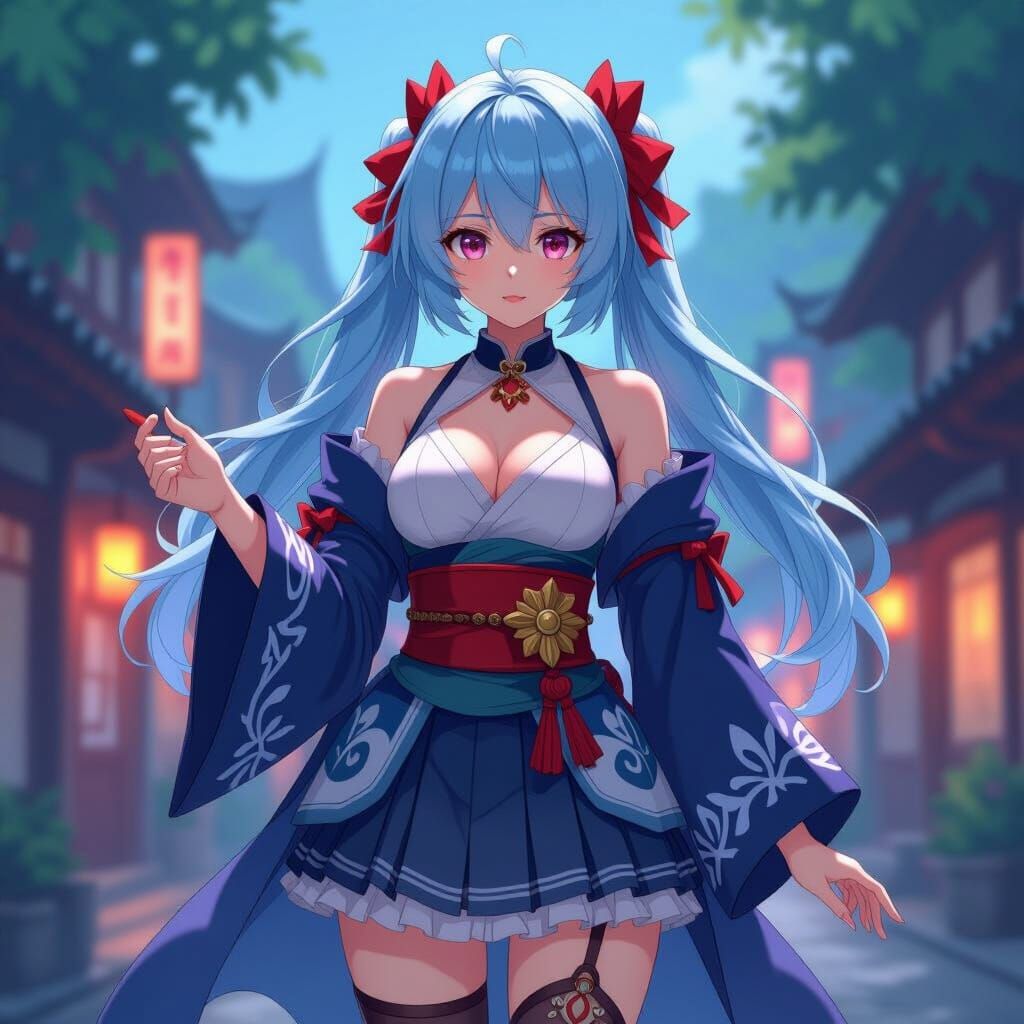 Anime Illustration with Cinematic Lighting and Rich Colors