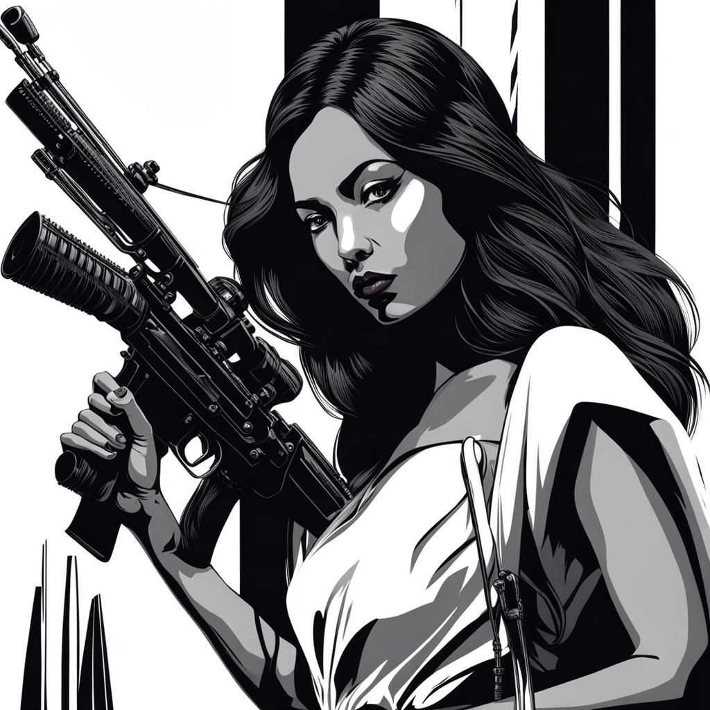 Monochrome Image: Jewish Woman and Drunken Peasant