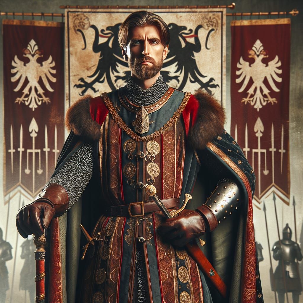 8th Century Military Leader on Battlefield