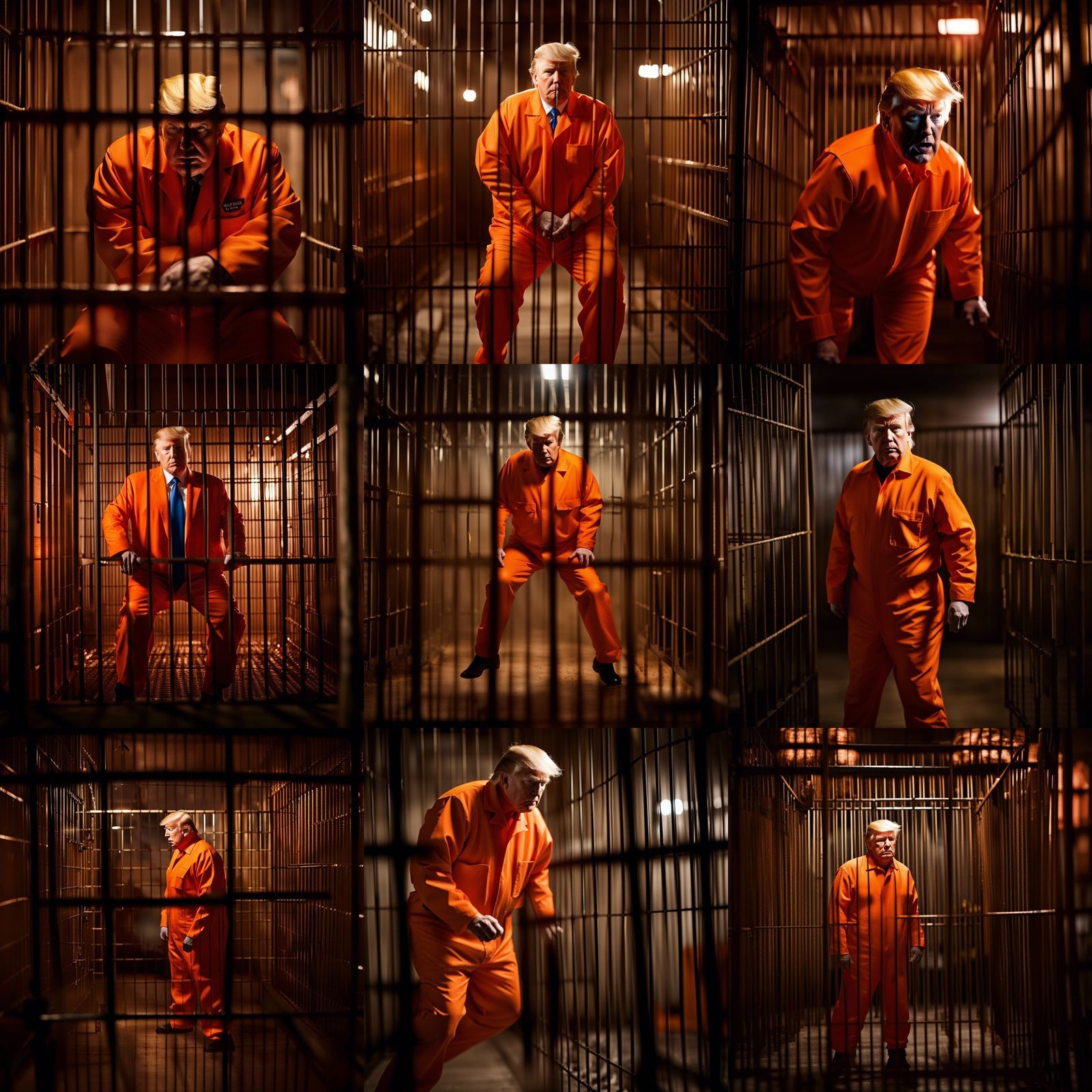 Donald Trump in Hell: Prison Photography
