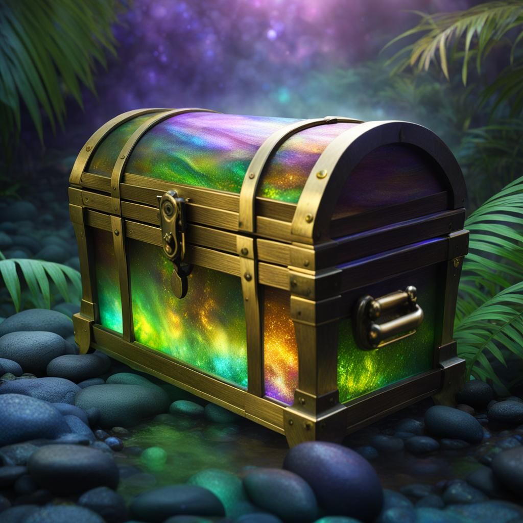 Magical Treasure Chest on Mystical Jungle Beach