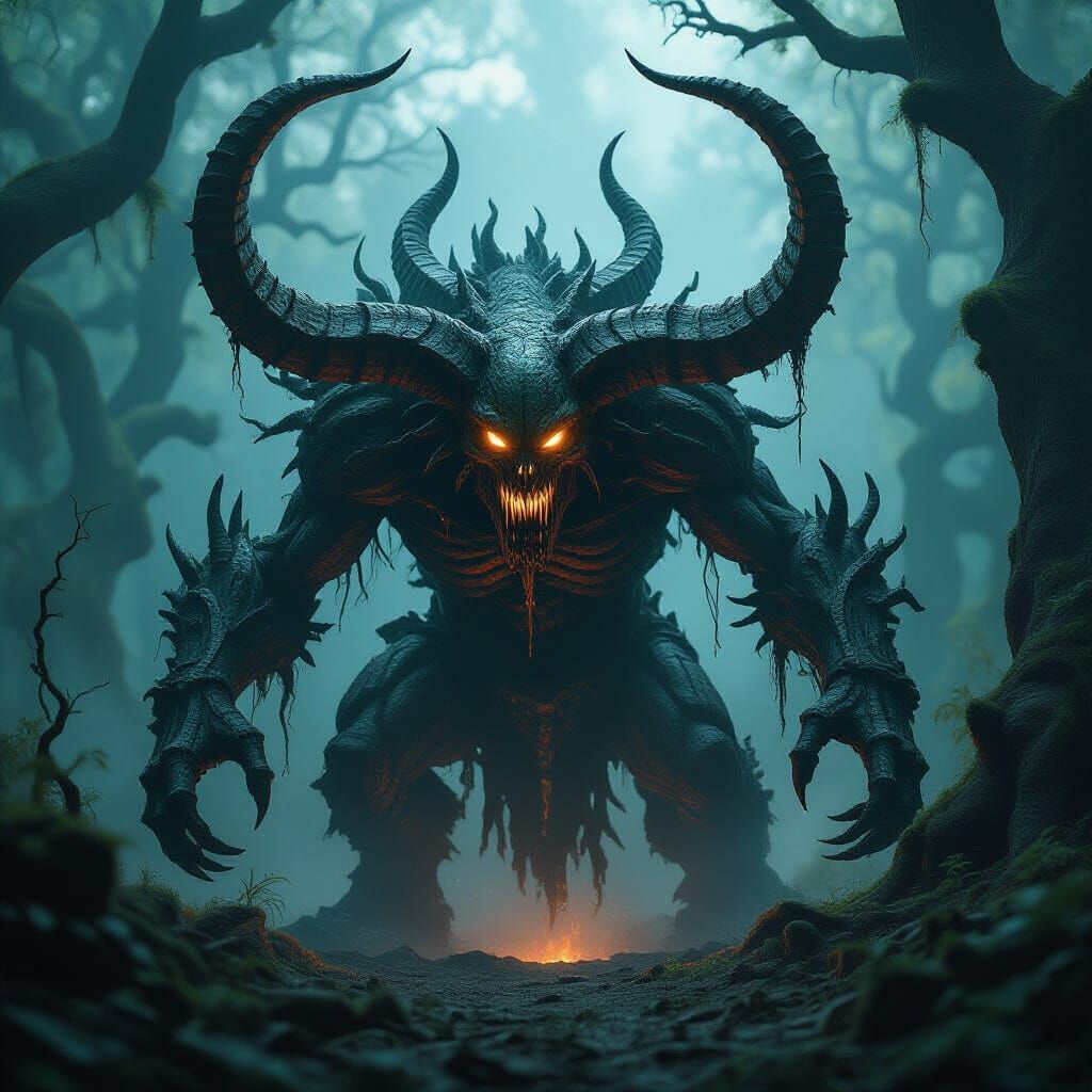 Biomechanical Barbazu Emerges from Corrupted Forest