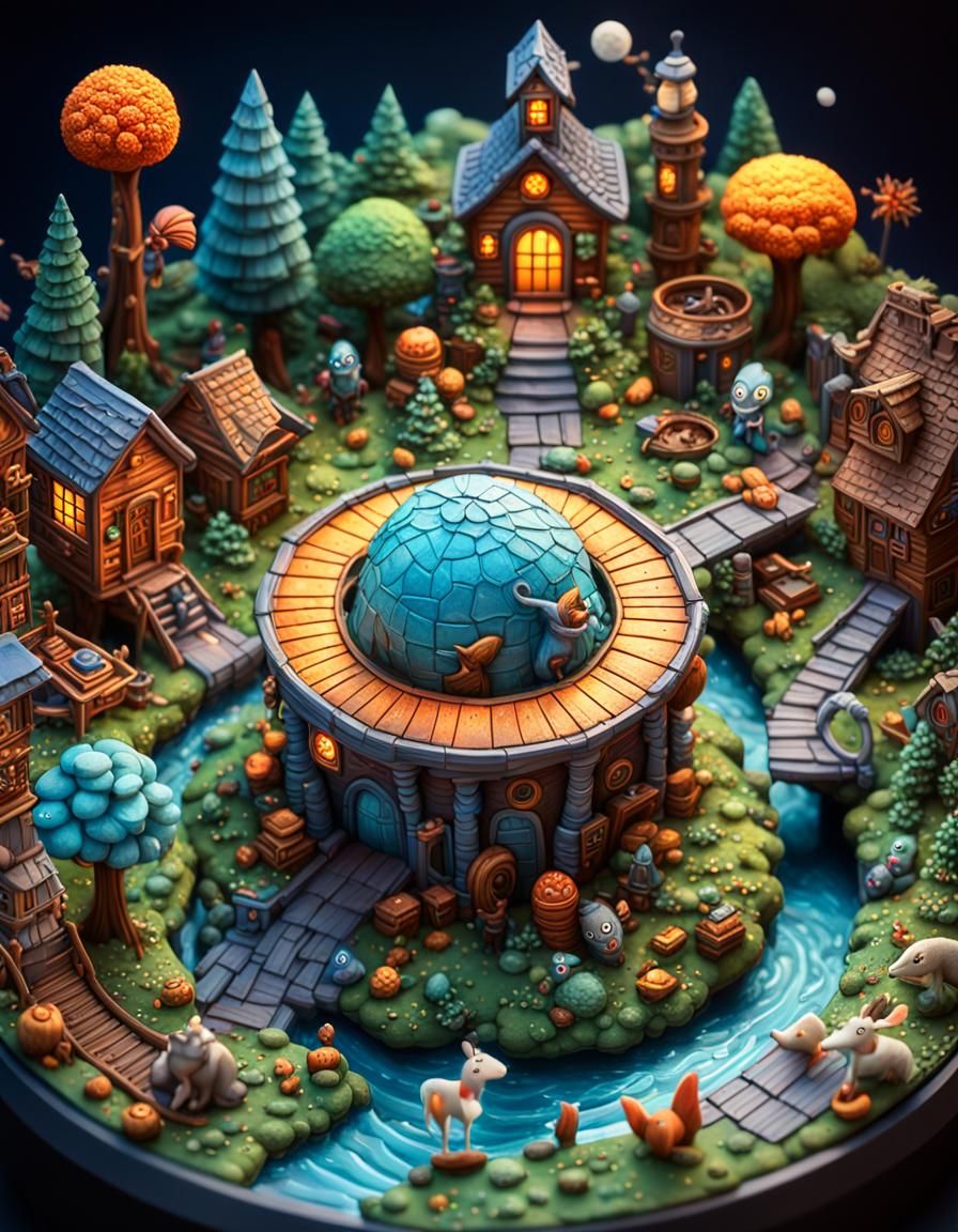 Magical Miniature World: Fimo Style Fantasy