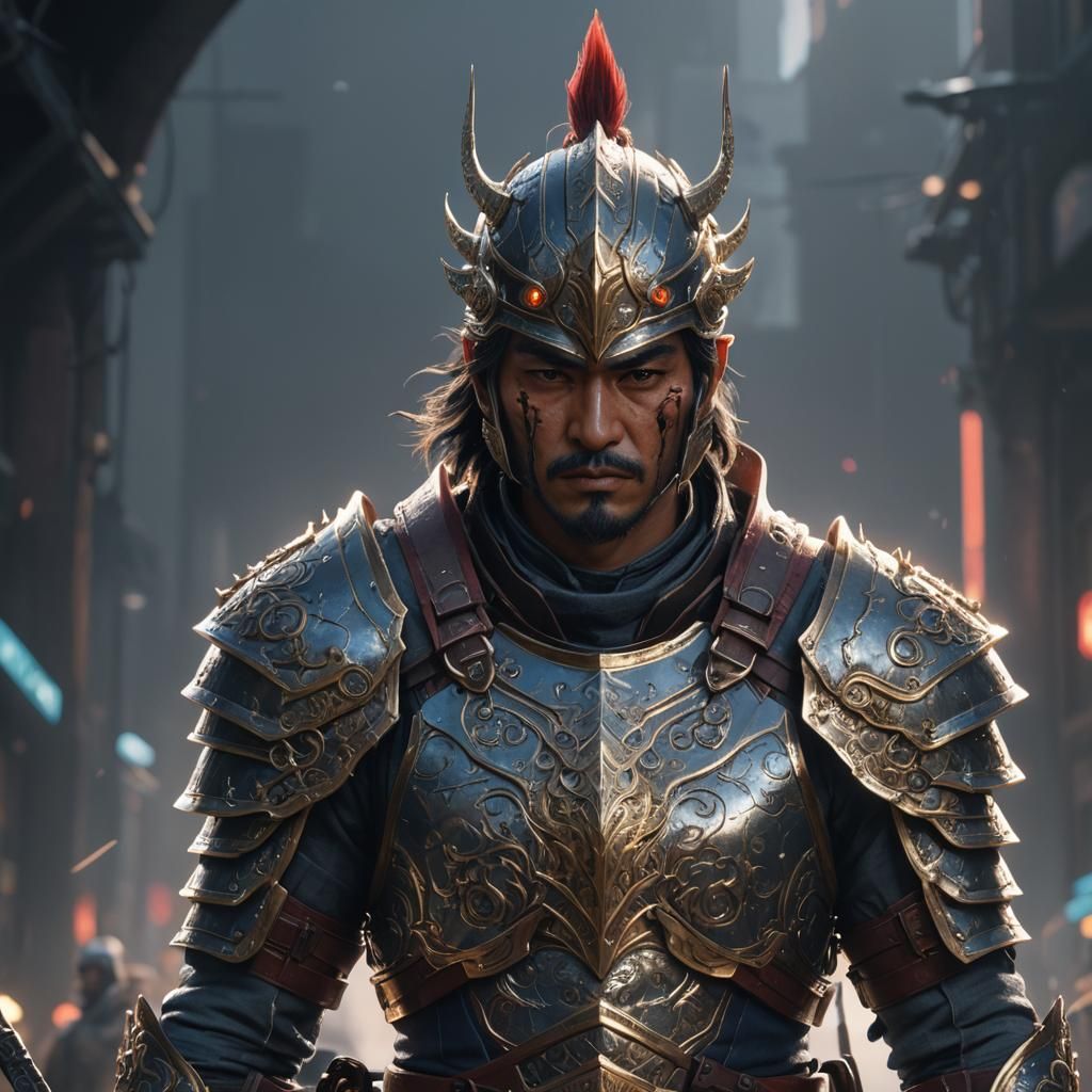 Kiragakash Armored Portrait in Artgerm Style