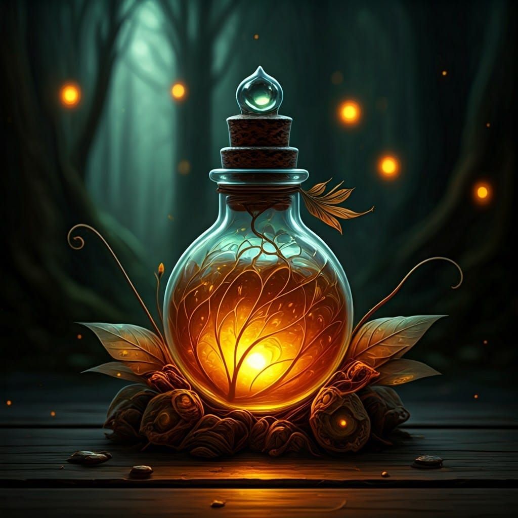 Feywild Healing Elixir in Ancient Vessel