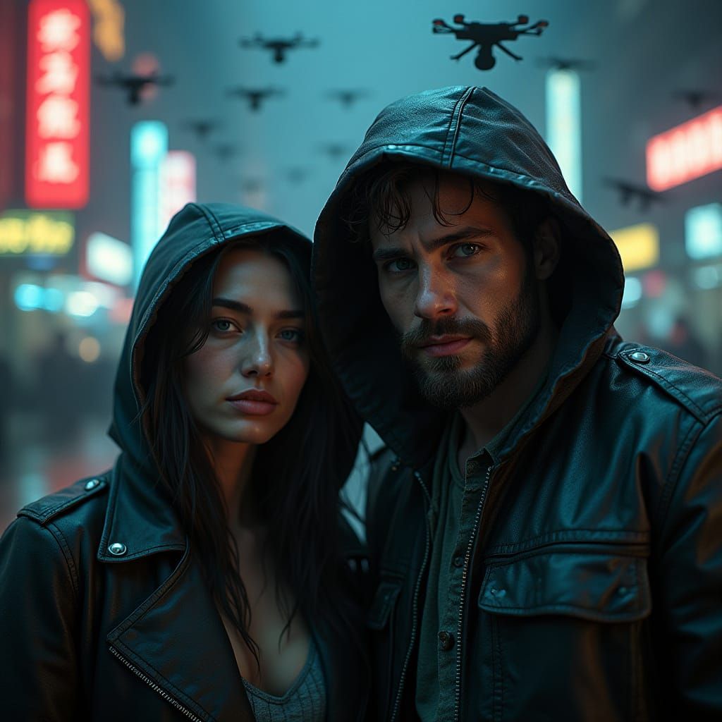 Man Awakens in Dystopian Cyberpunk City Under Totalitarian S...