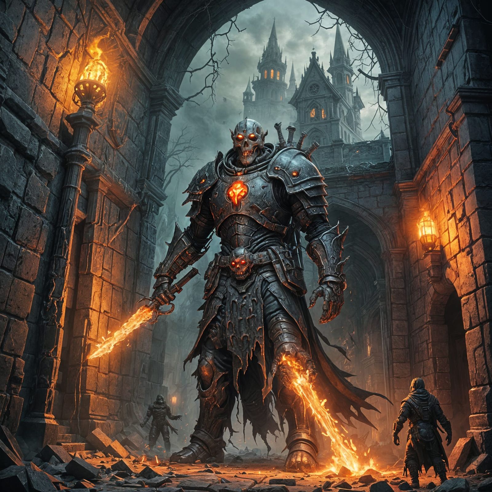 Doom Undead Haunted House Level with Hell Portal