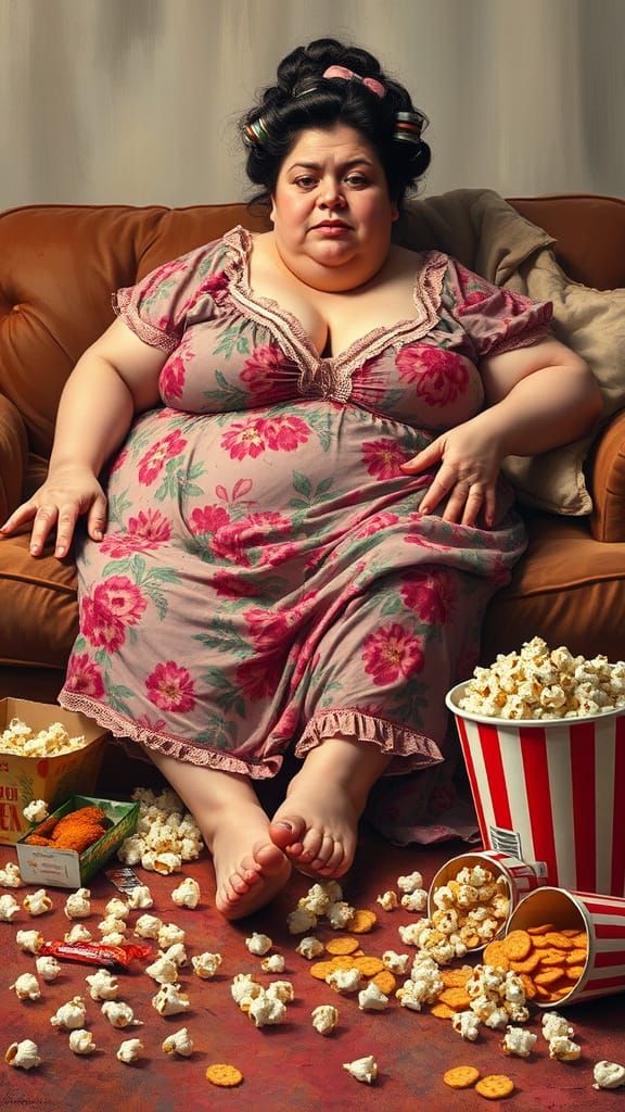 Languid Comfort in Vibrant Florals