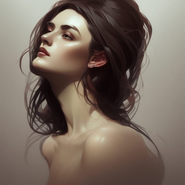 Elegant Lady Portrait in Hyperdetailed Digital Art