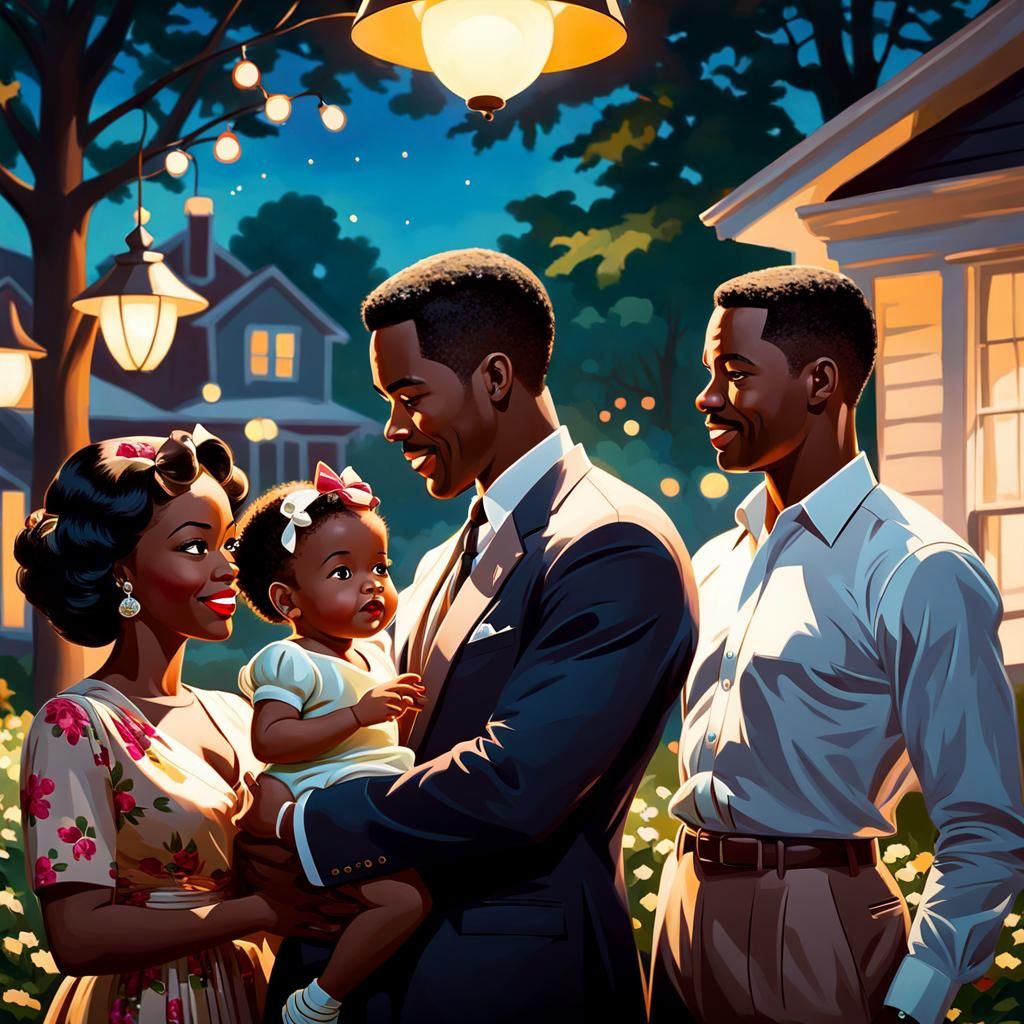 Black Family Life as Classic Portraiture