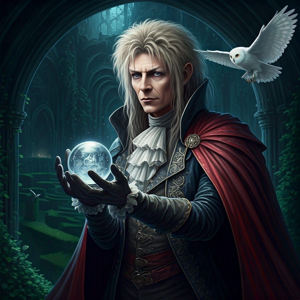 Jareth the Goblin King with Crystal Ball