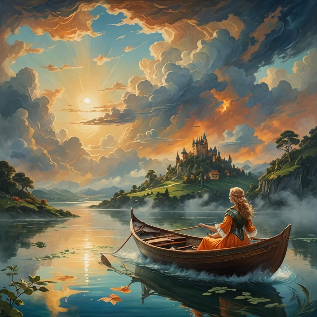 Lady of Avalon: Fantasy Art in Sea and Sky