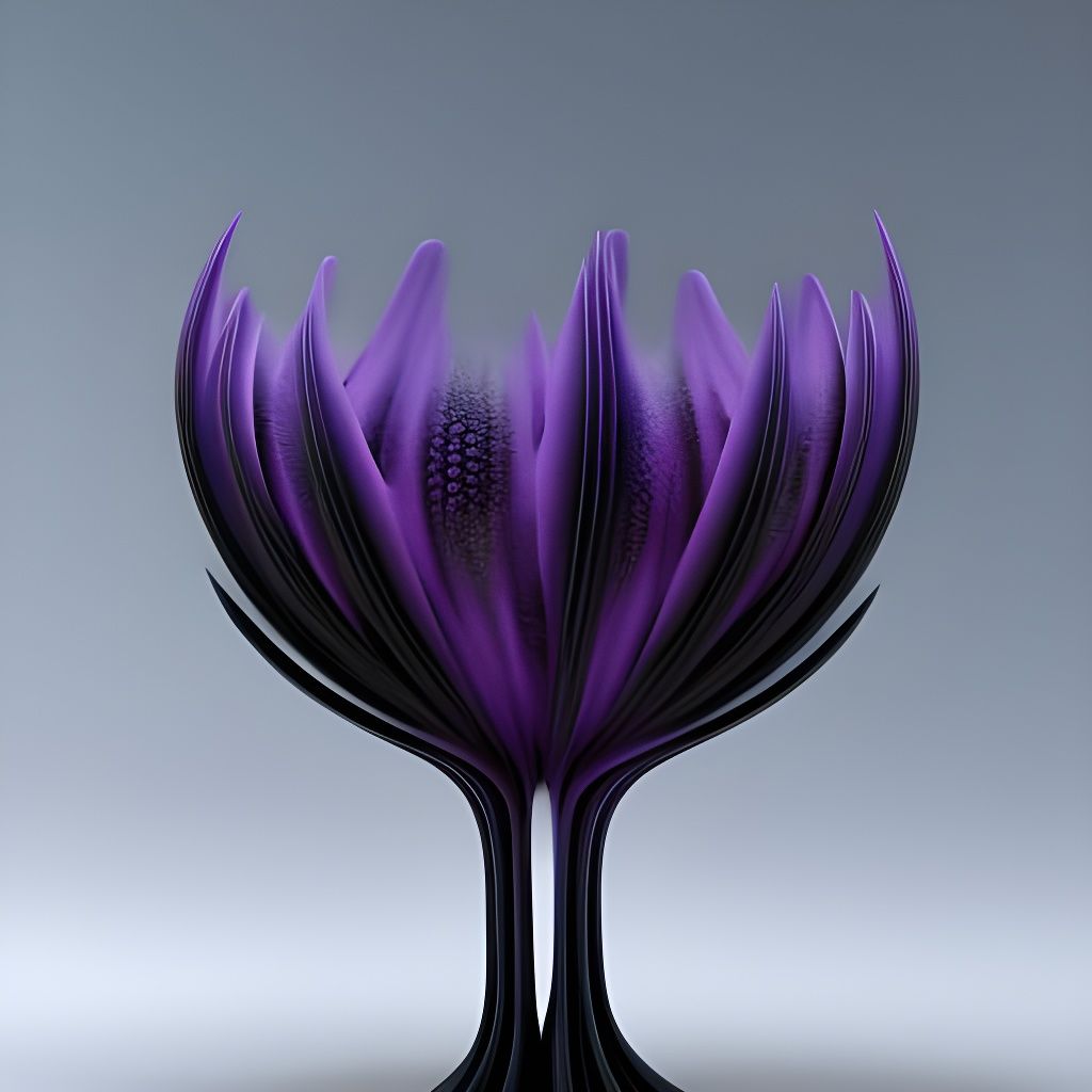 Hyperdetailed Purple and Lavender Flower Fields