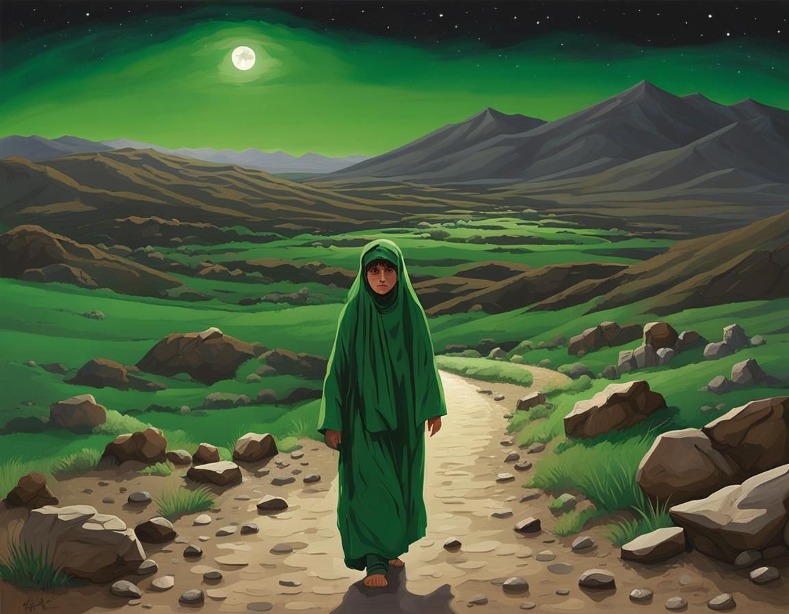 Afghan Girl's Moonlight Flight: Evokes Resistance and Hope
