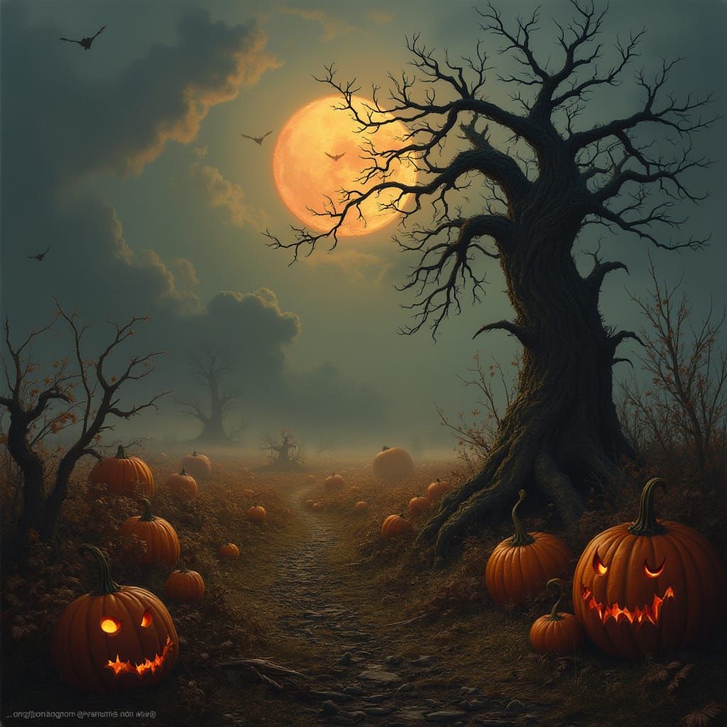 Eerie Harvest Festival Nightmare Scene