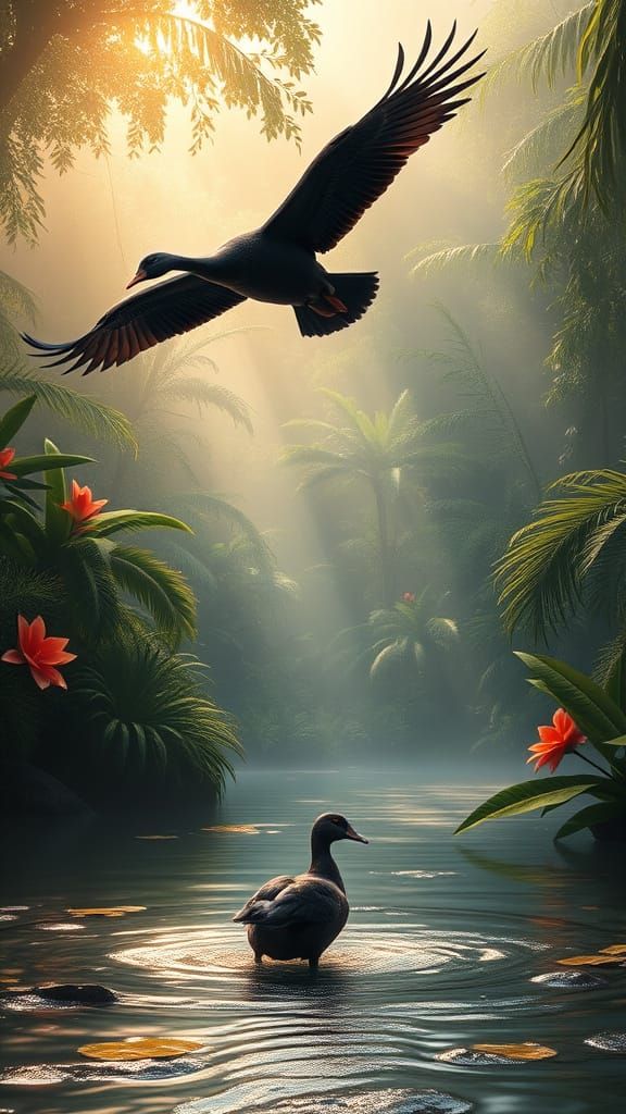 Egyptian spring time goose