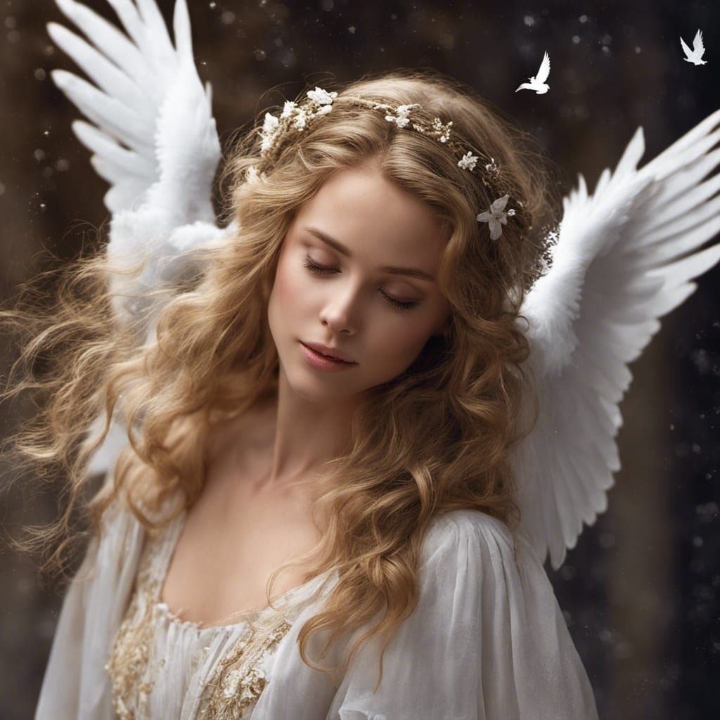 Poetic Divinity: Woman Woven with Life's Serendipity