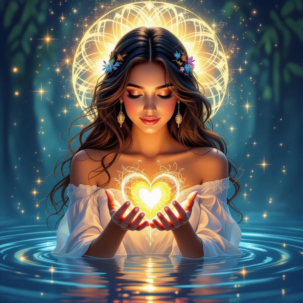 Glowing Heart Aura of Soulful Intentions