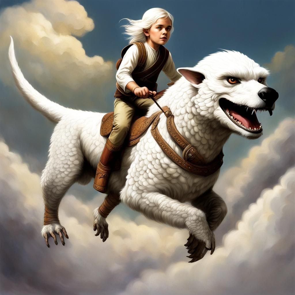 Atreyu and Falkor from The NeverEnding Story