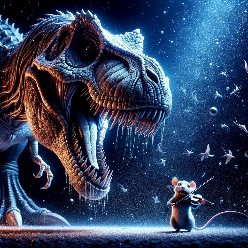 Mouse playing violin