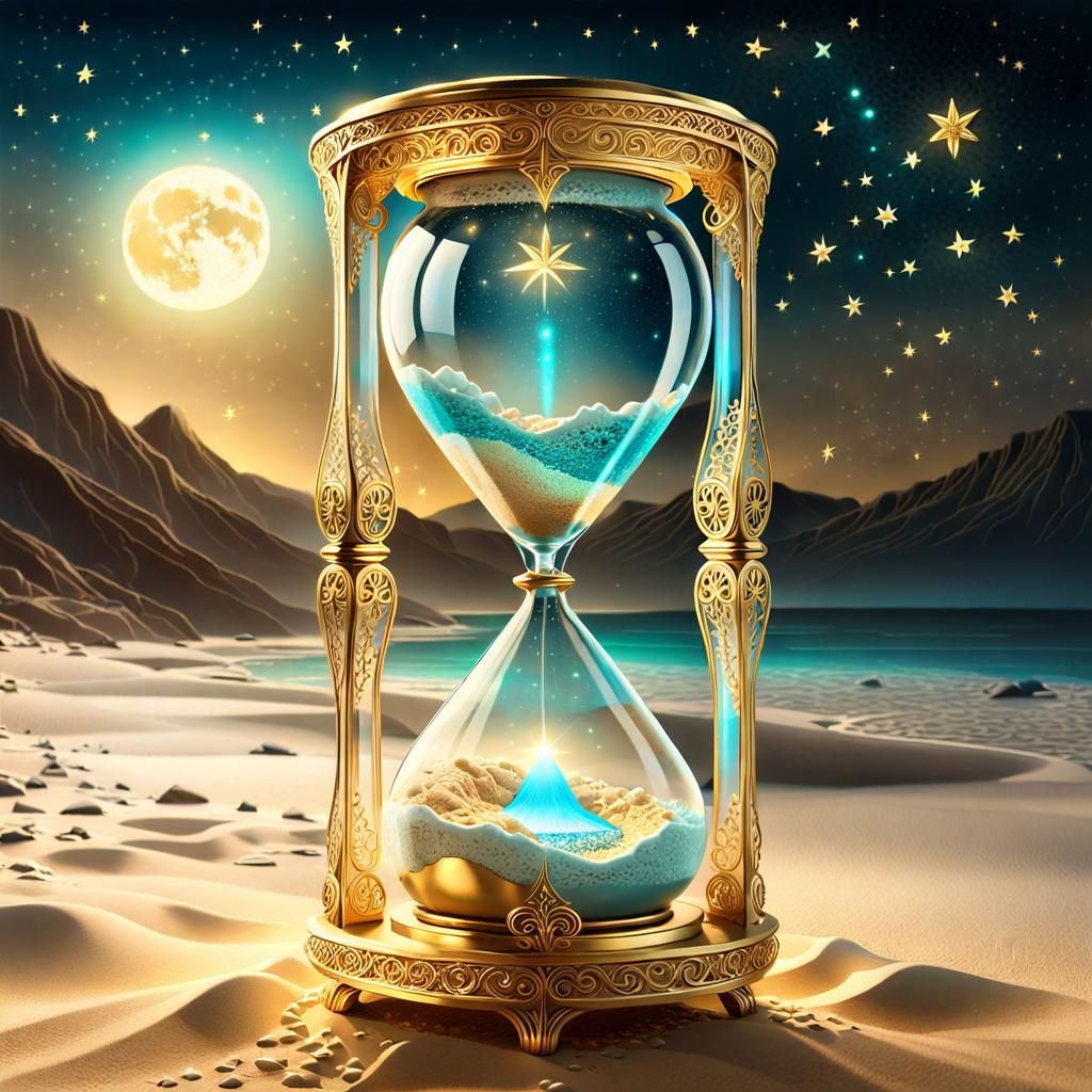 Magical Night Hourglass