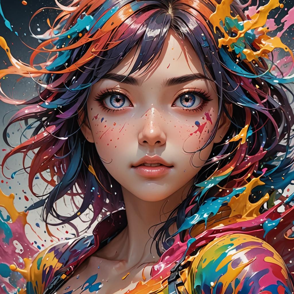 Serpent Rising Into Cloud Mountains in Cel-Shaded Style