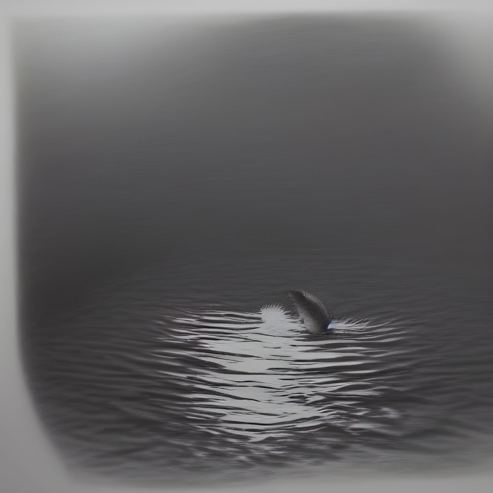 Hyperdetailed Charcoal Drawing: Drowning in Darkness