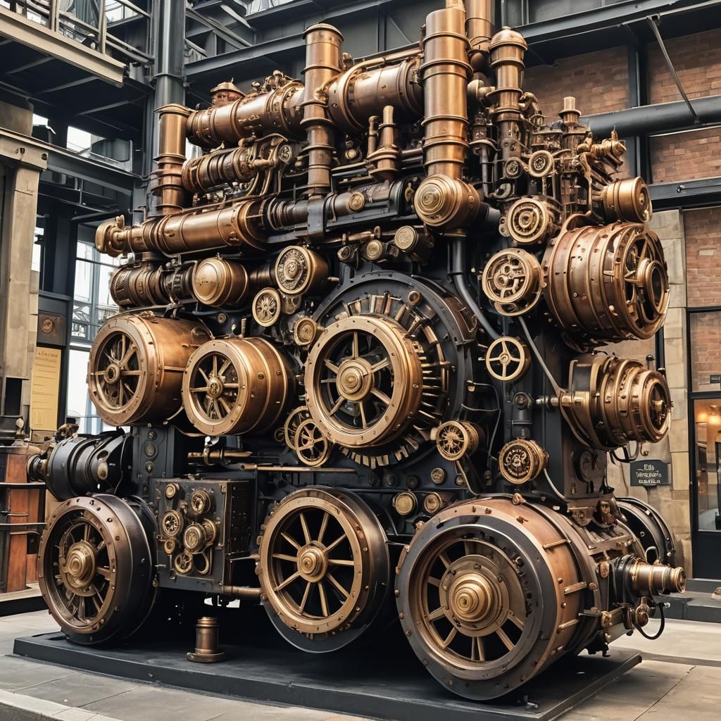 Steampunk Engine at Sydney Harborfront