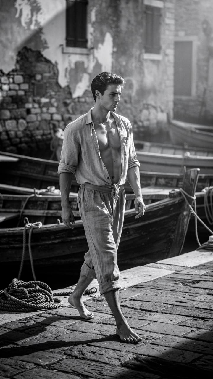 Barefoot Prince in Monochrome Harbor Village