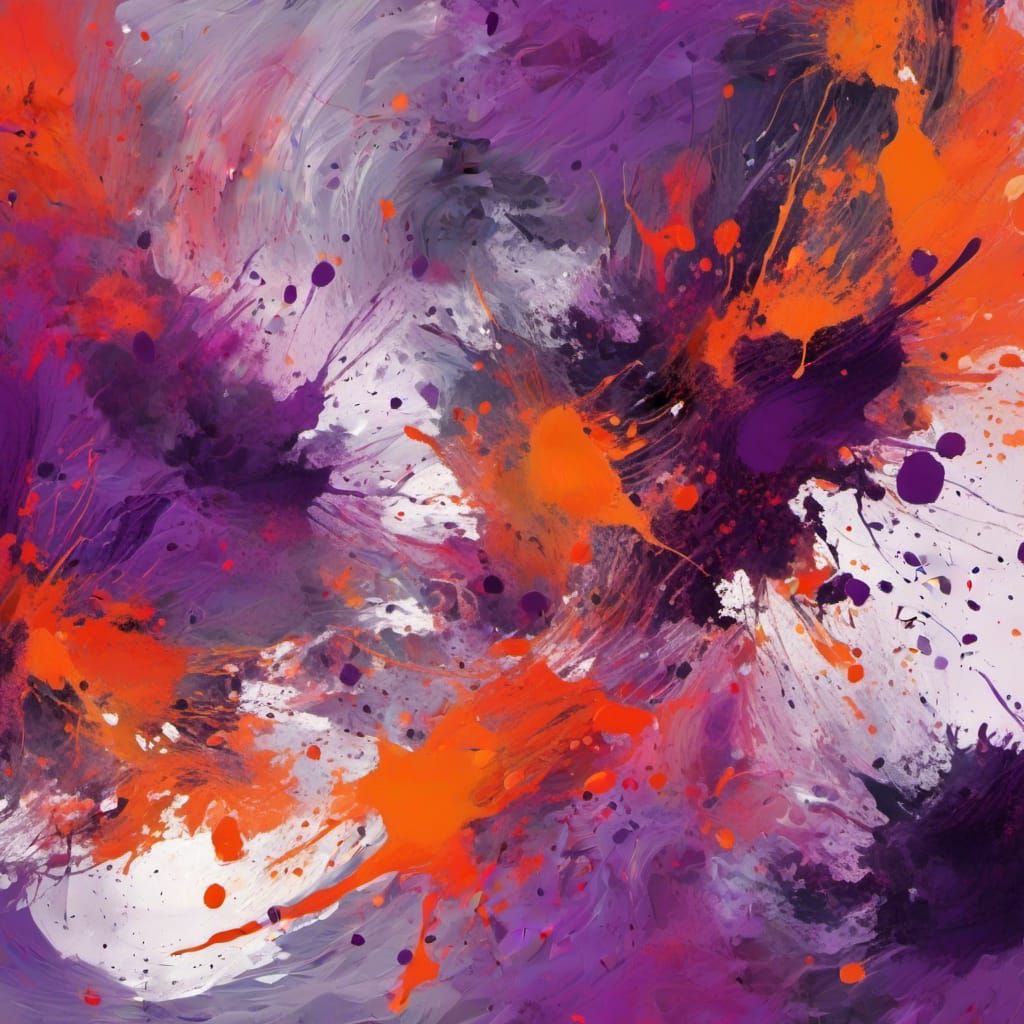 Abstract Triptych in Style of Zao Wou-Ki