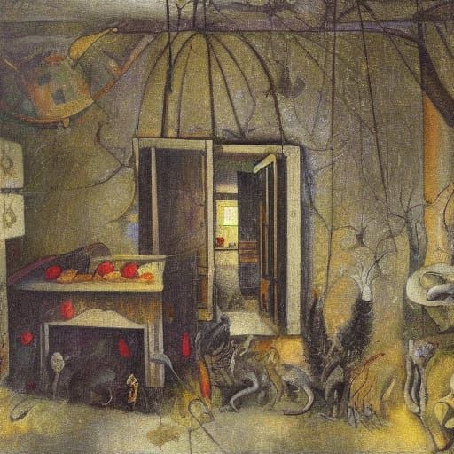 Surreal Mice in Decaying Manor, Philosophical Art