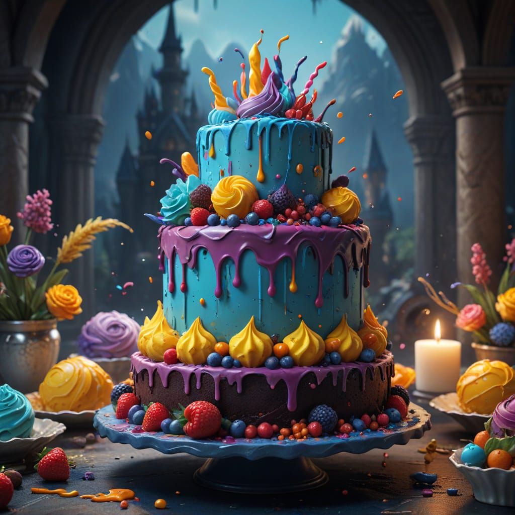 Fantastical Cake Decorating Day Art