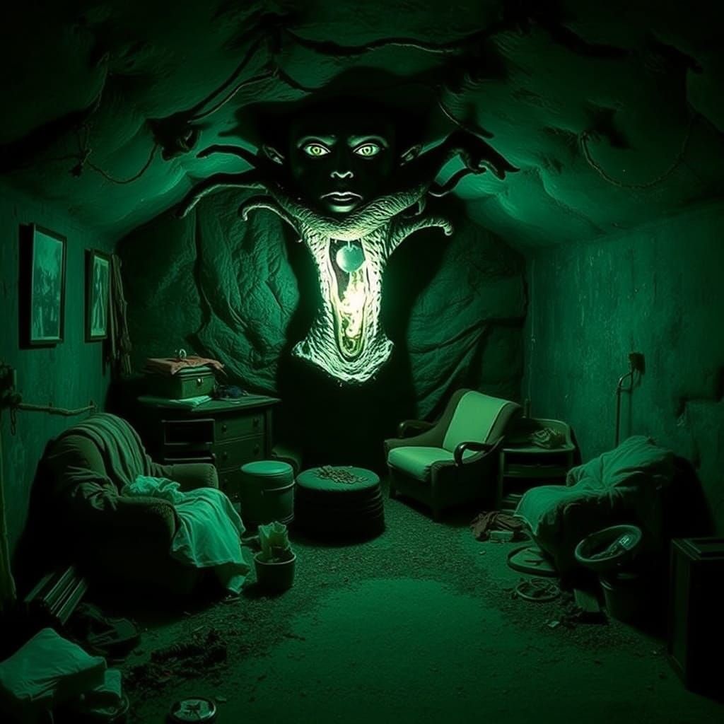 Mysterious Object Lurking in a Dark Basement