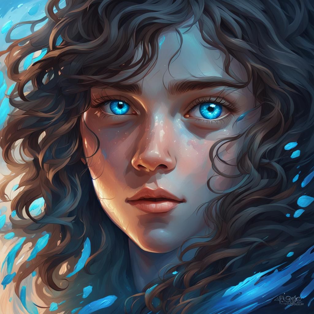 Teenage Girl Portrait with Dynamic Lighting