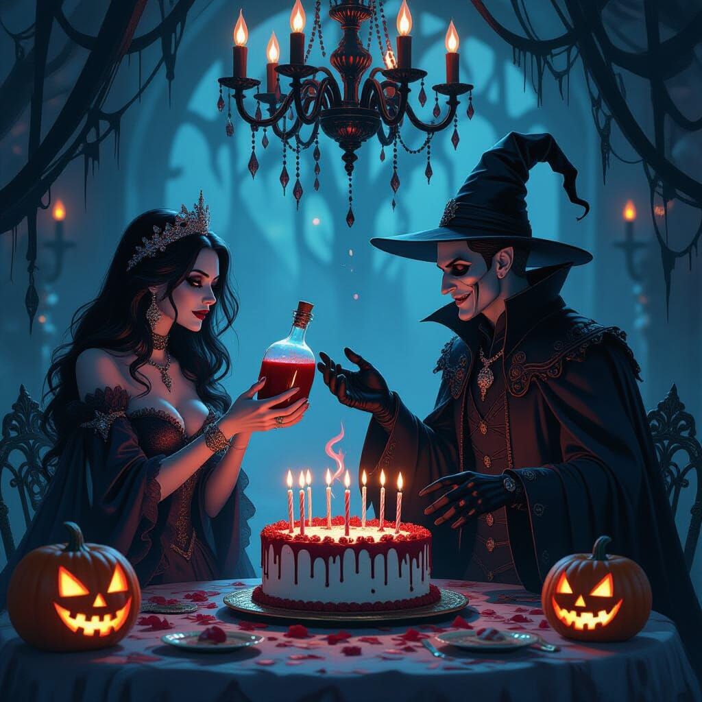 "Happy birthday!"
"A good year, reputable source, AB negativ...