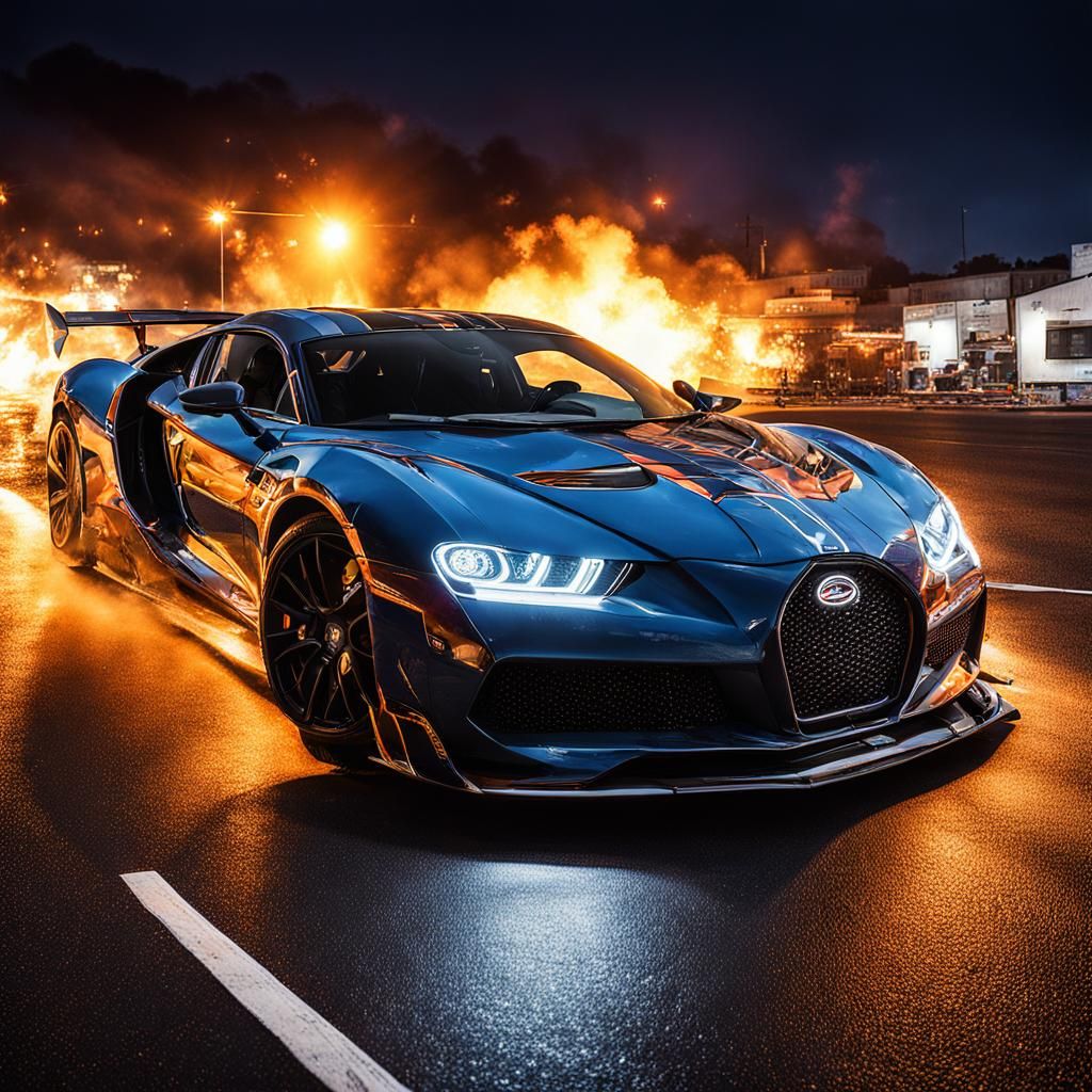 Fiery Lion of the Galaxy in Digital Art