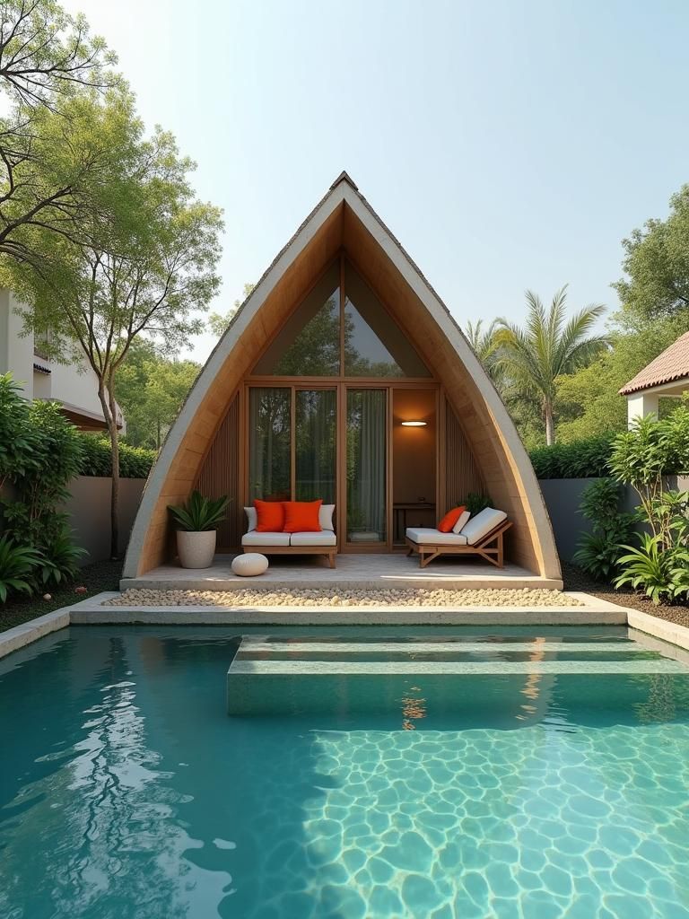 Floating Tiny House on Pond: Minimalist Dream Home