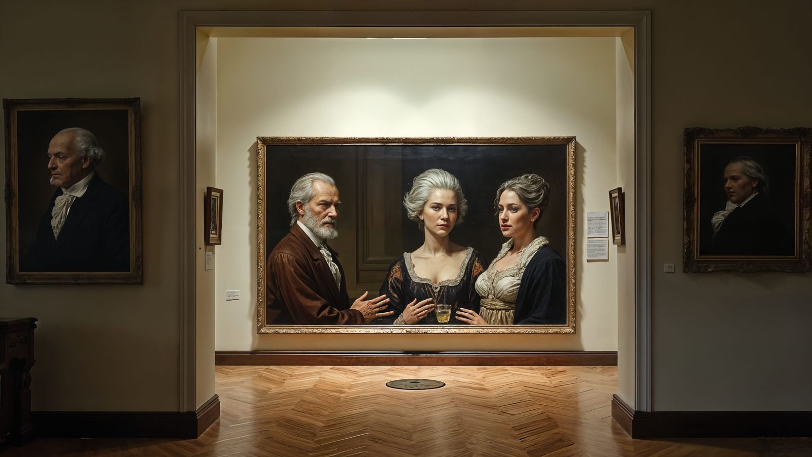 Museum Paintings Come to Life: Hyperrealistic 8K Party
