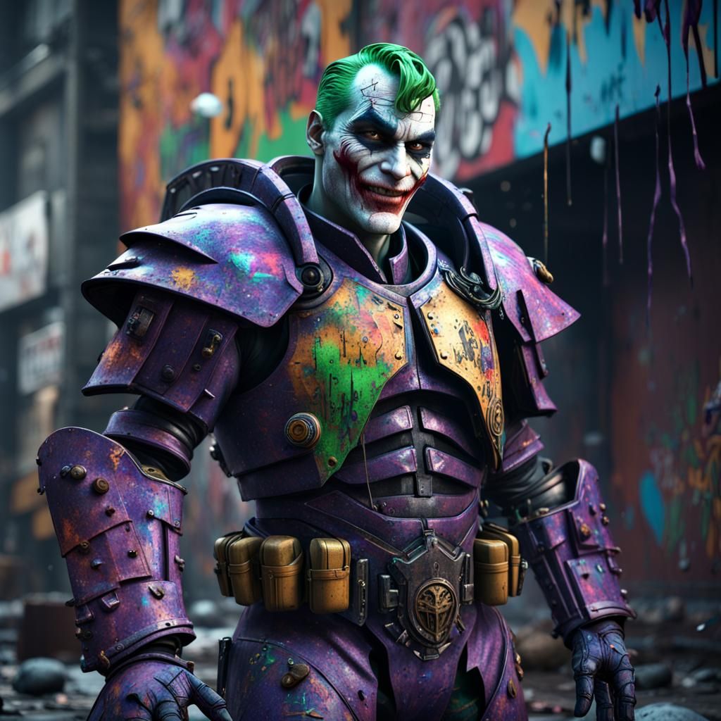Joker in Chaos-Corrupted Space Marine Armor