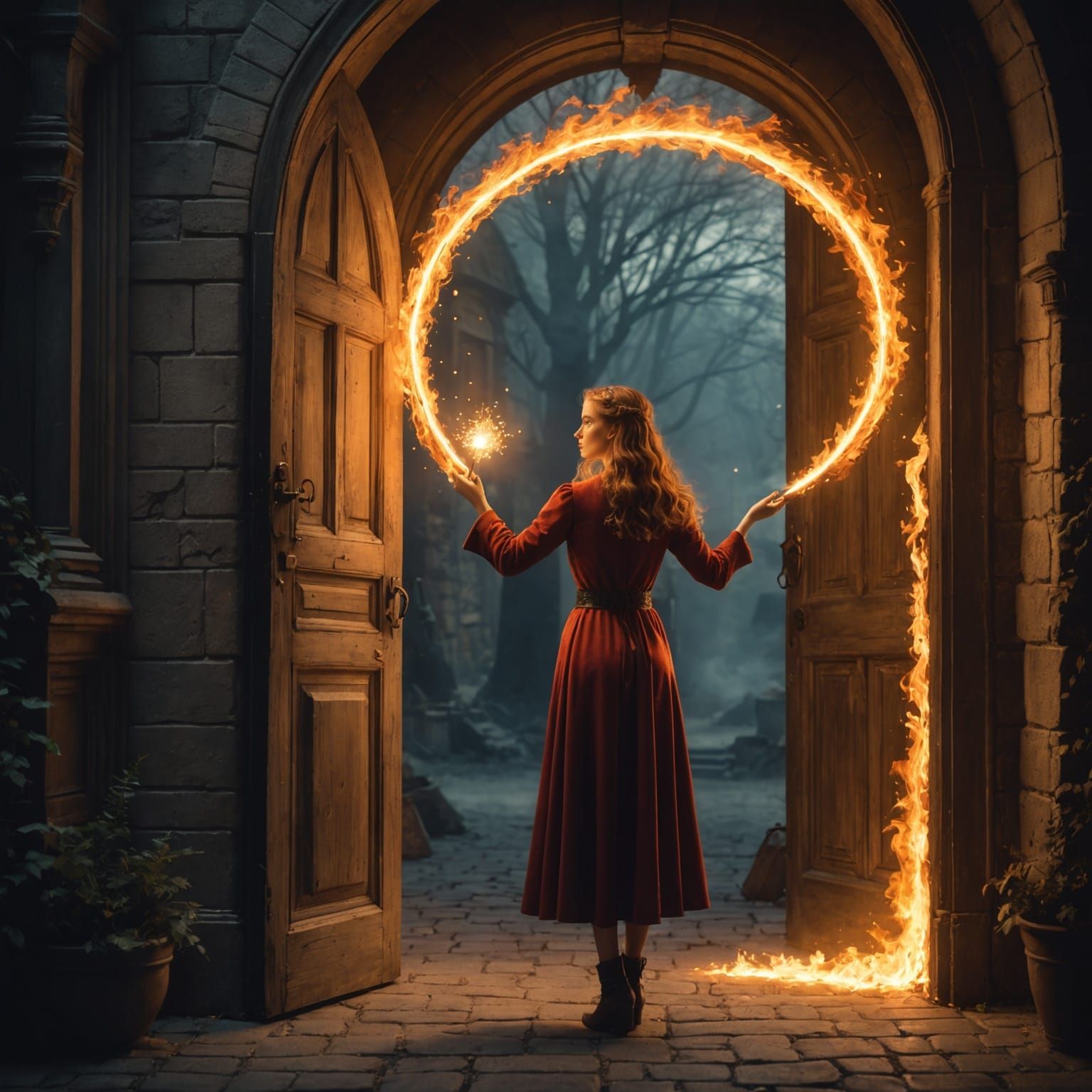 Magical Door Opens to Fantasy World