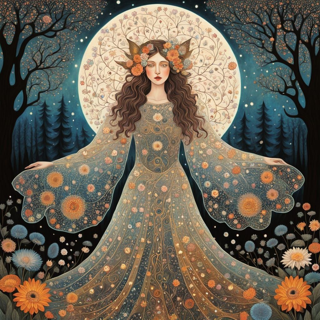 Flower Goddess Awakens with the Light Half of the Year