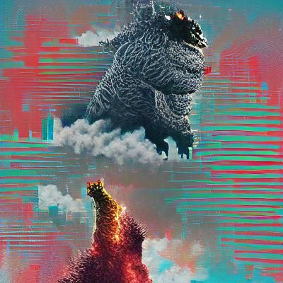 Godzilla Image Generated by AI