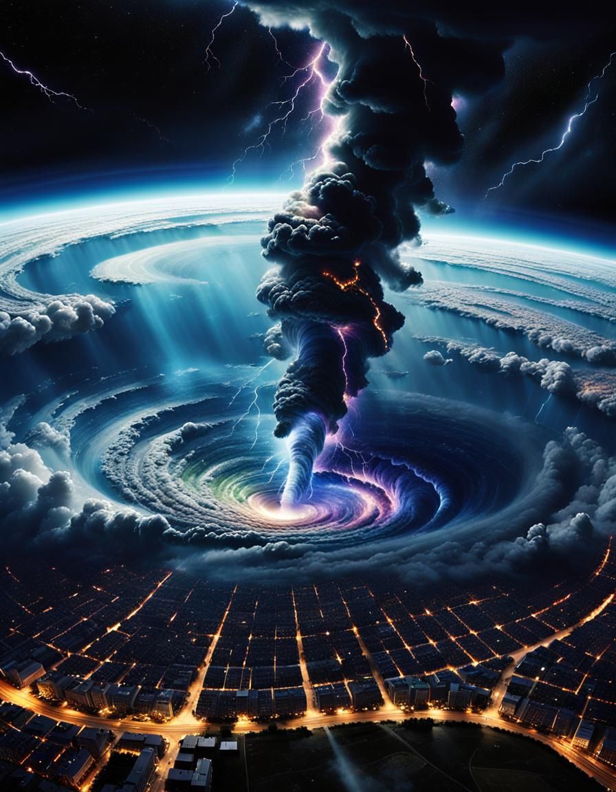 Cosmic Tornado Engulfs Earth in Epic Storm