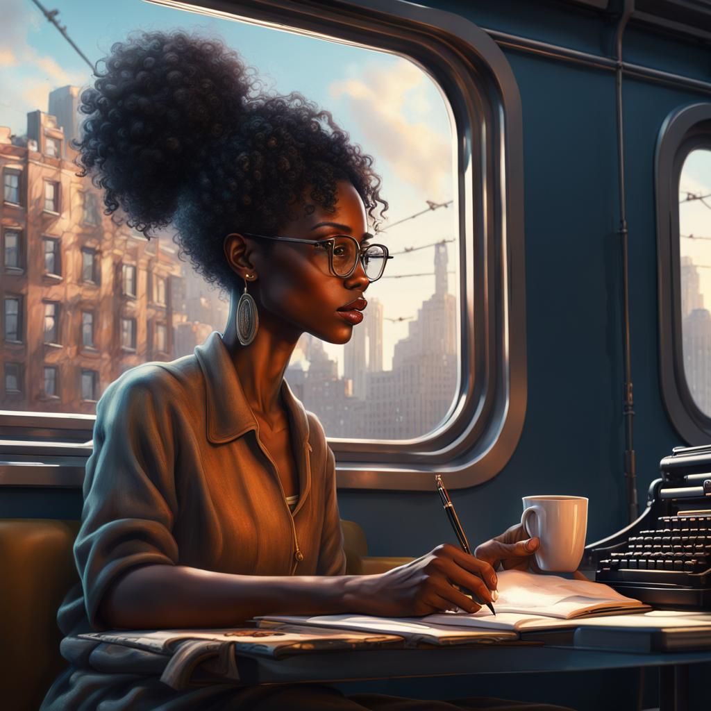 Black Woman Writer's Ghost Inspires Commute: Artstation Fant...